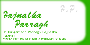 hajnalka parragh business card